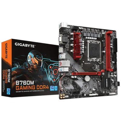 Motherboard Gigabyte B760M-GAMING-DDR4- Intel B760 LGA1700; 2xDDR4; 1*PCI-e x16 + 1*PCI-e x1; M.2 PCIe; LAN1000; D-sub + HDMI+DisplayPort