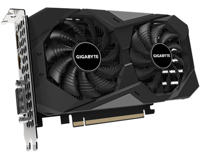 VGA Gigabyte GV-N1656WF2OC-4GB 2 Fan – Nvidia GTX1650; 4GB GDDR6 128bit; CC 1650MHz; MC 12GHz; HDMI2.0b + DP 1.4 + DVI-D