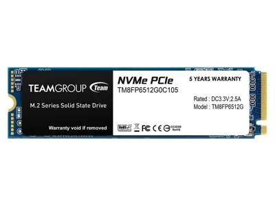 SSD M2 PCIE 512GB TeamGroup R/W 1700/1400MBps; TBW 350TB/ NVME