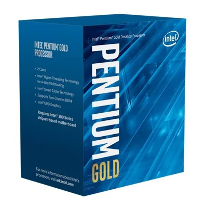 CPU Intel Pentium Gold G5400 3.7 GHz / 4MB / 2 Cores, 4 Threads / HD 610 Series Graphics / Socket 1151 (Coffee Lake)