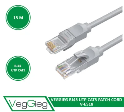 Dây mạng bấm sẵn 15m RJ45, Veggieg VE518