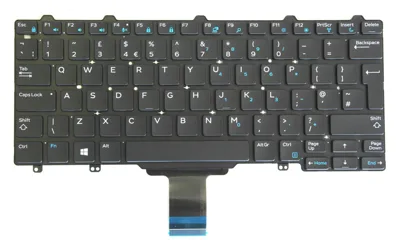 Keyboard Dell Latitude E5250 E7270 E7250 Cable dài có led