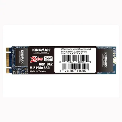 Ổ cứng SSD KINGMAX Zeus 256GB NVMe M.2 2280 PCIe Gen 3.0 x2