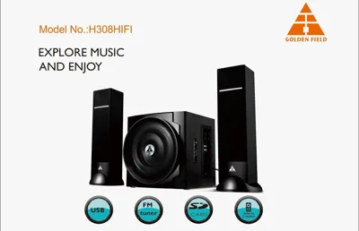 Loa Golden Field H308 HIFI/2.1(usb, Bluetooth,SD,FM) 