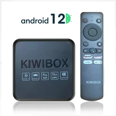 Tivi Box KiwiBox S10 Pro Max (2023) | RAM 4Gb , ROM 16Gb Android TV 12, hỗ trợ điều khiển giọng nói