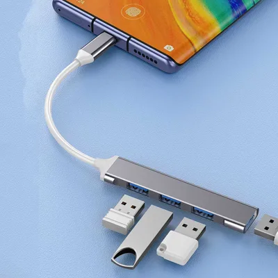 TypeC 3.0+ 4 Port Hub USB, Veggieg VG-VK303