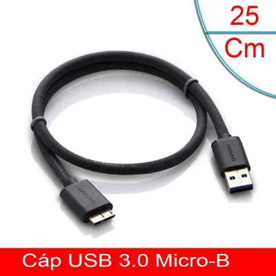 Cable USB 3.0 cho ổ cứng di động HDD 2.5 inch dài 25cm Ugreen 10365