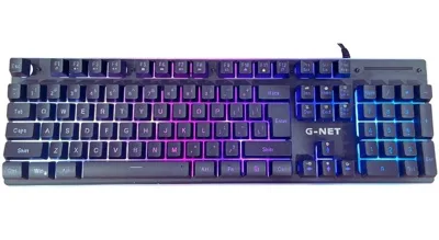 Bàn phím giả cơ GNET GK300, Led Rainbow, Full Size 104 Phím