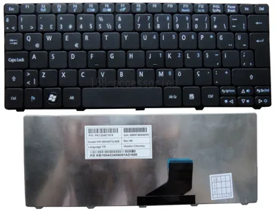 Keyboard Acer One D721 D722 D751 751H đen
