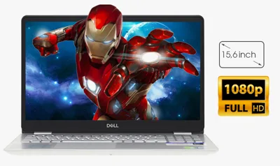 Notebook  Dell Inspiron 5584 N5I5384W- Intel i5-8265U/4GB+1Slot/1TB /15.6" FHD/VGA 2GB MX130/Win10 Home/Silver