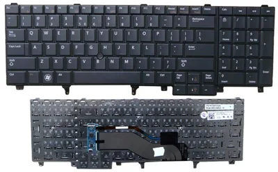 Keyboard Dell Latitude E6520 E5420 E5520 Đen Led (Có Bàn Phím Số)