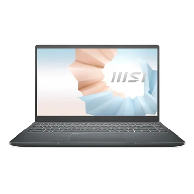 Notebook MSI Modern 14  -Gray- 14 FHD IPS; Intel Core i3-1115G4; 8GB 3200MHz + 1Slot; 256GB SSD;  WiFi 6 + BT5.2; Alu A; Win10H; 1Y (B11MOU-1030VN)