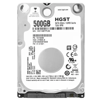 HDD Hitachi 500GB/7200 Sata For Laptop 