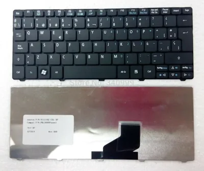 Keyboard Acer Aspire One 532H D255 D255E D257 D260 D270. Emachines eM350 đen