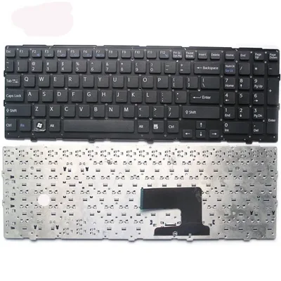 Keyboard Sony EE cáp cong - có bẹ - màu đen