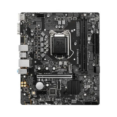Mainboard MSI B560M-PRO-E - Intel; Chipset B560; 2*DDR4; 1*PCI-E *16; 1*PCI-E3.0 *1; 4*SATA; M.2; PS2; HDMI; VGA