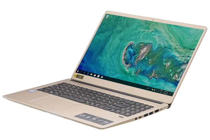 Laptop SE  Acer Swift 3 SF315 52 38YQ i3 -8130U/4GB/1TB/M2128Win10  Vàng + adapter1