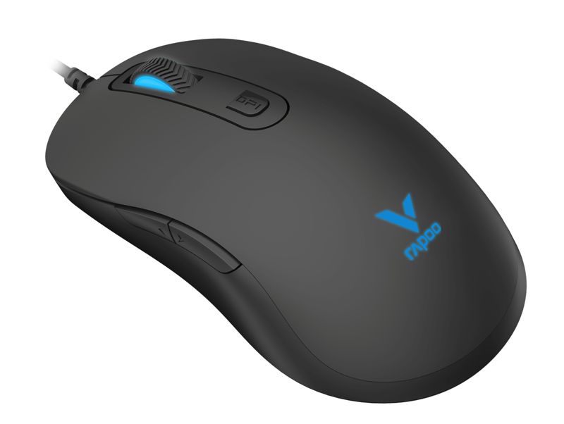 Mouse  Rapoo V16RGB Gaming 12800DPI, 6 Mức DPI, Đèn LED RGB