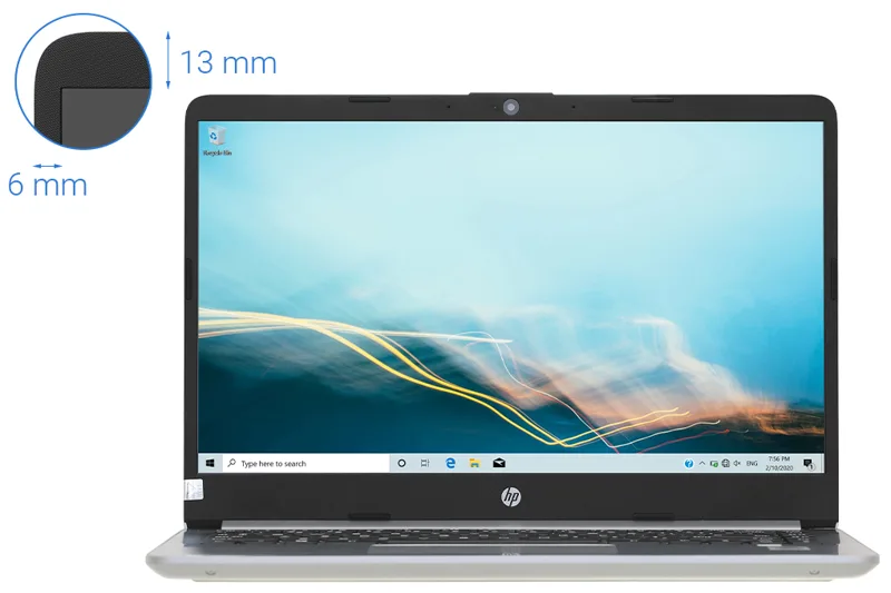 Laptop HP 340s G7 Core i3 1005G1 4GB 256GB SSD 14.0" HD Win10 Màu bạc