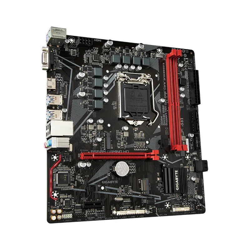 Mainboard Giga B560M-GAMING-HD: chipSE t B560 LGA1200/2xDDR4 3200 max 64GB/1*PCIE x16+1*PCIE/6*SATA3 6Gb/s/M.2/VGA, HDMI