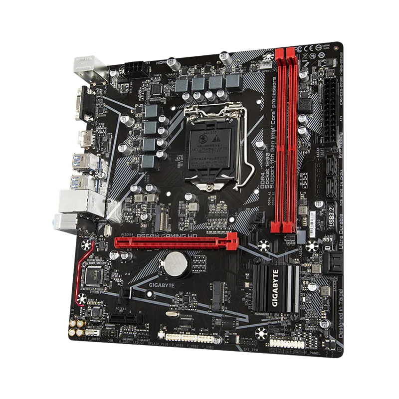 Mainboard Giga B560M-GAMING-HD: chipSE t B560 LGA1200/2xDDR4 3200 max 64GB/1*PCIE x16+1*PCIE/6*SATA3 6Gb/s/M.2/VGA, HDMI