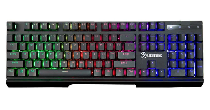 Keyboard Giả cơ Lightning PR8900Z Gaming LED,