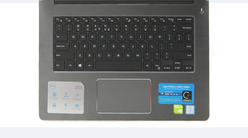 Laptop Dell Vostro V5459C Gold Core i5 6200U, 2.3 Ghz, 4G, 500GB VGA NVIDIA GT930M 2GB, No DVD, 14" LED , Hợp kim nhôm