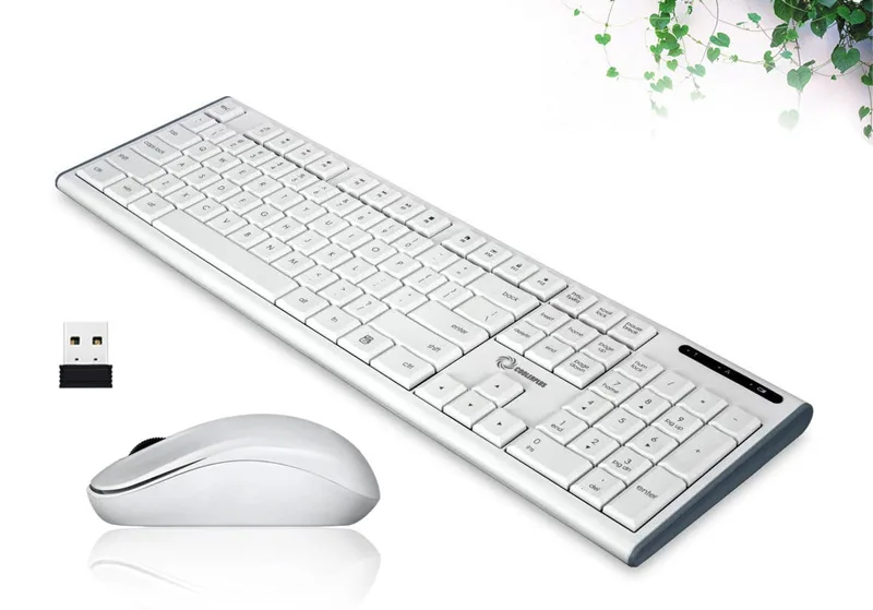 Keyboard + Mouse  (Wireless)  Coolerplus CP-KM150 màu trắng
