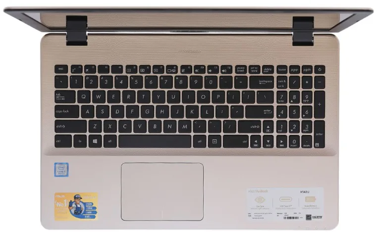 Laptop Asus X510UA i3 7100U 4GB 1TB Intel HD 15.6"Win10 (BR650T) Vàng