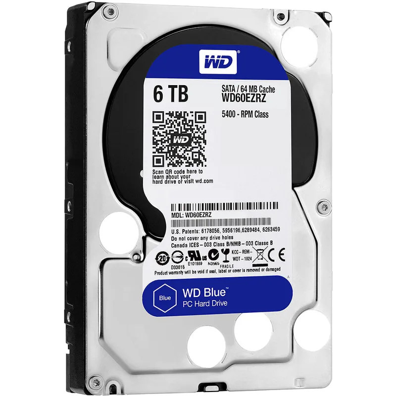 HDD PC Western Blue 6TB 5400 S-ATA3 / 6Gb/s  64Mb Cache