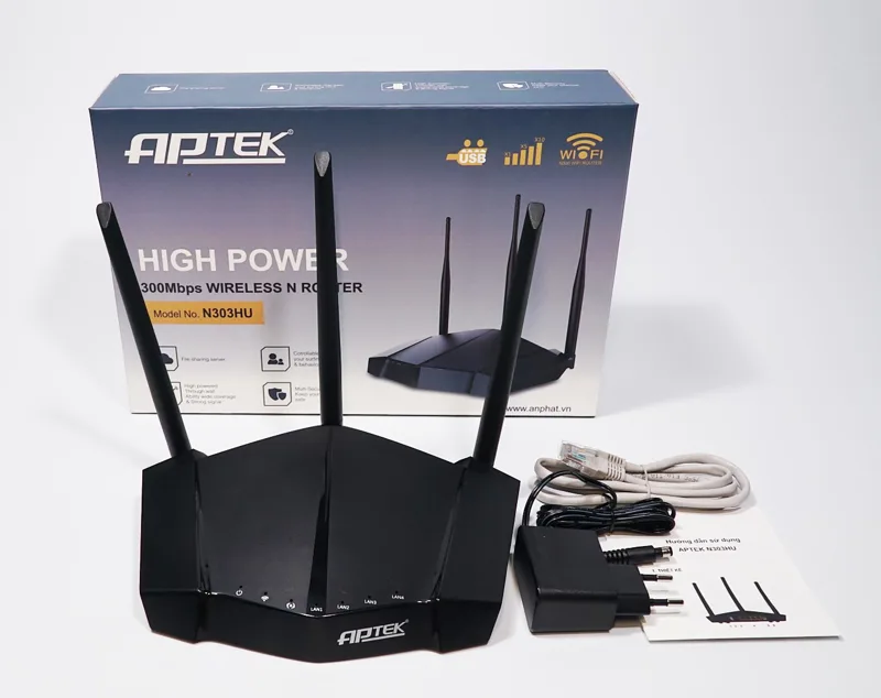 Bộ phát sóng WIFI không dây APTEK N303HU