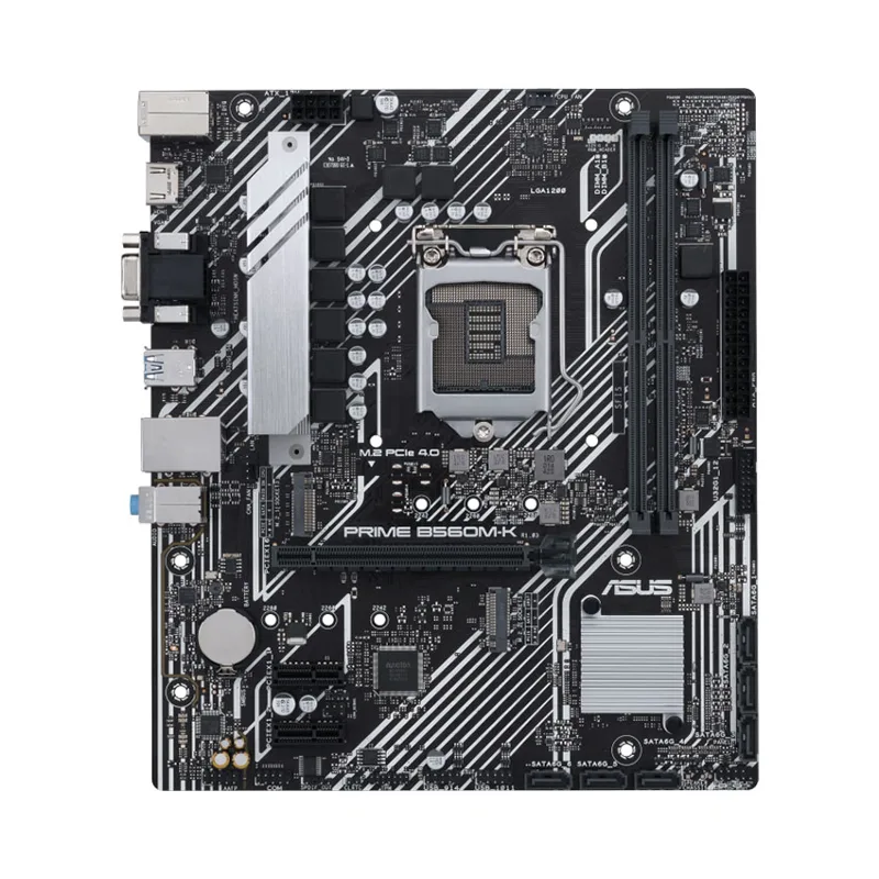 Mainboard Asus Prime B560M-K/CSM : Intel B560/2xDDR4/1*PCI-e x 16+2*PCI-e/6xSATA3 6Gb/s/2xM.2 /D-sub, HDMI