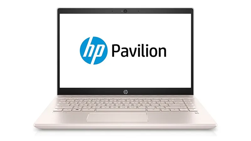 Laptop HP Pavilion 14-CE2036TU Core i3-8145U 4GB 500GB 14.0 FHD Intel HD WIN10_Vàng - Vỏ Nhôm