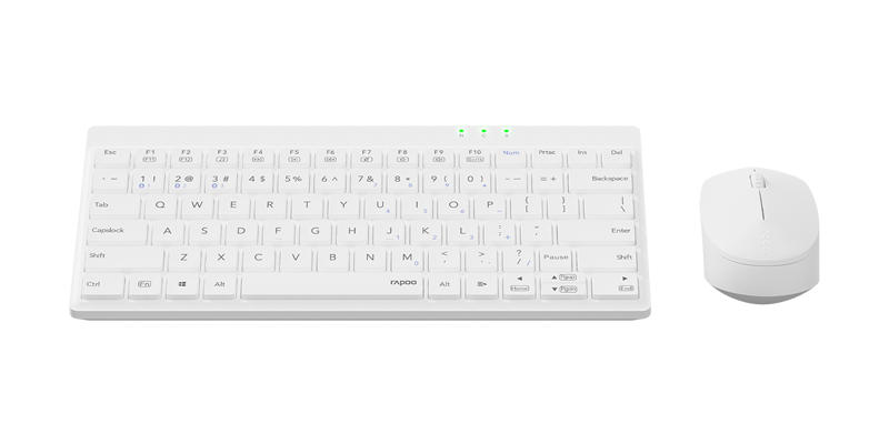 Keyboard + Mouse Bluetooth + wireless Rapoo 8000GT trắng