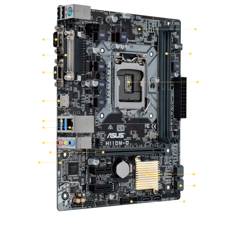 Mainboard PC Asus H110M- D hãng