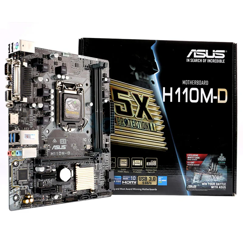 Mainboard PC Asus H110M- D hãng