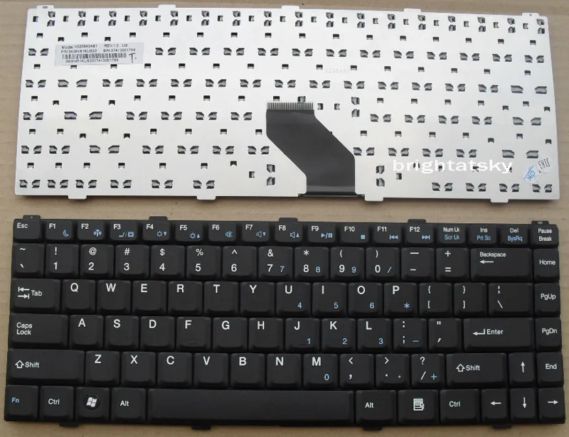 Keyboard Dell Inspiron 1425/1427. Asus Z96 S96 Z84 Z62