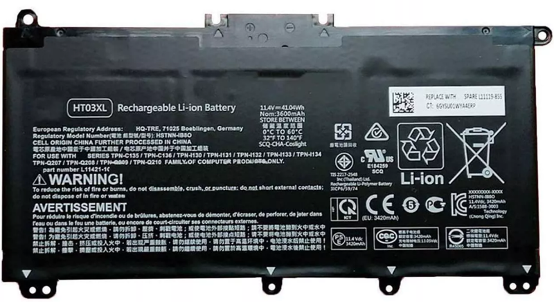 Pin HP HT03XL (HP240g7)