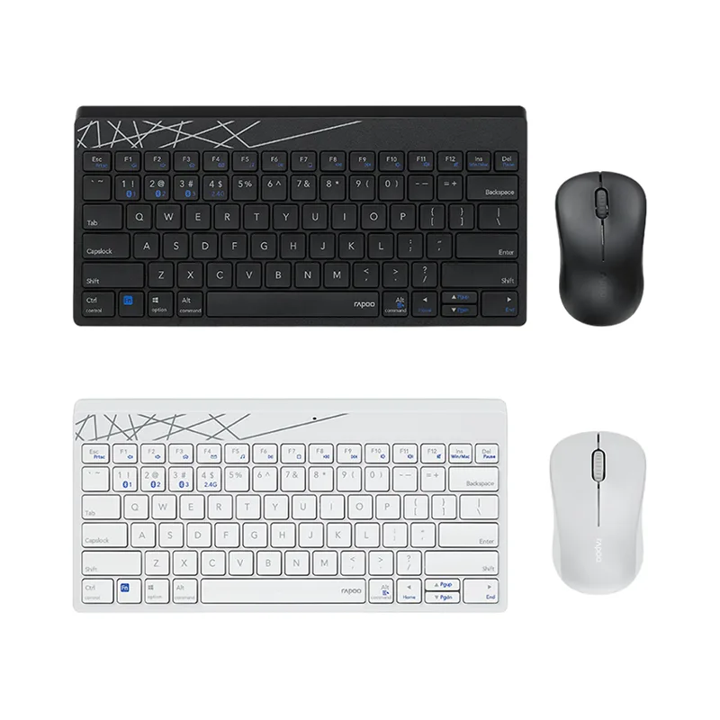 Keyboard + Mouse  Bluetooth + wireless Rapoo 8000M