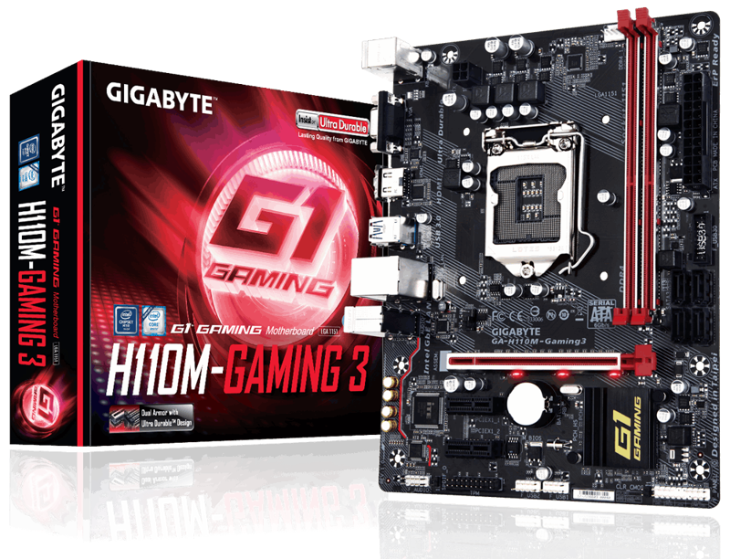 Mainboard Gigabyte H110M-Gaming 3 - Intel H110 chipSE t - Socket LGA 1151 có HDMI