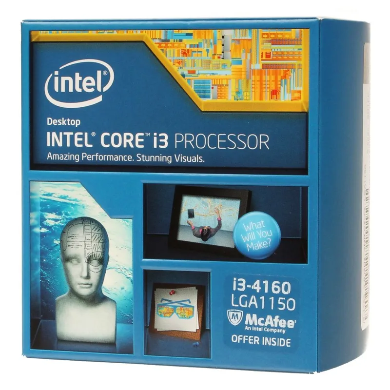 CPU Intel Core i3 4160 Box (3M Cache, 3.60 GHz)