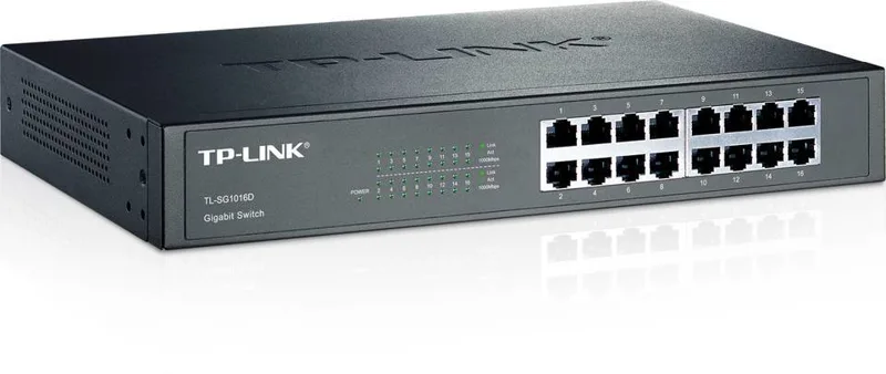 Switch 16 Port TPLink TL - SG1016 chuẩn gigabit 1000 kim loại