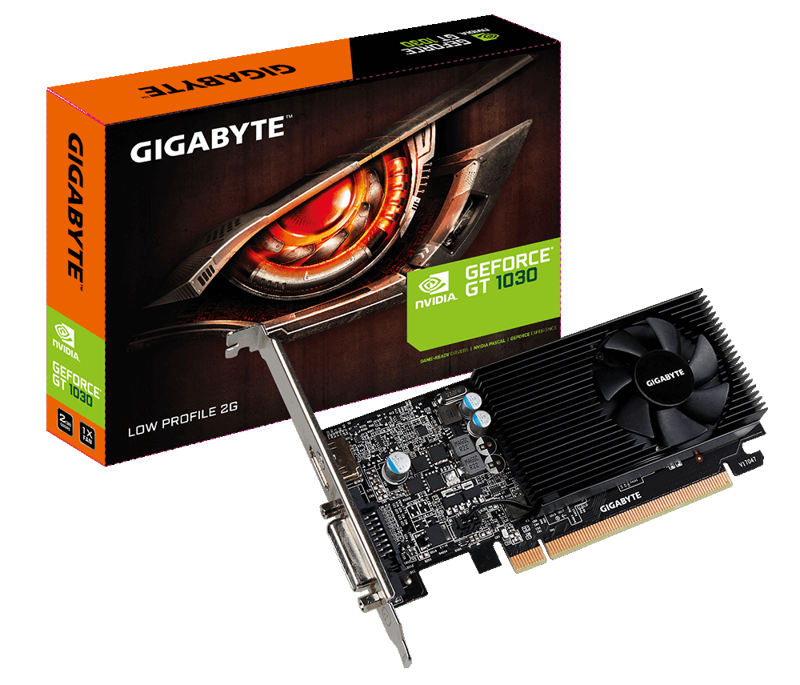 VGA Card Gigabyte GV-N1030D5-2GL DDR5 64bit - nVidia GT1030/2GB/Core 1506MHz/Mem 6008MHz/DVI-I+HDMI