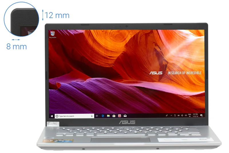 Laptop Asus X409JA-EK015T Core i3 1005G1 RAM 4GB SSD 512GB 14.0''F Win 10 Bạc
