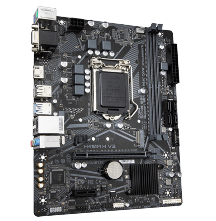 Mainboard  Gigabyte H410M-H-V3 : Intel H510 SK1200/2xDDR4/1*PCI-e x 16+2*PCI-e/M.2/LAN1000/D-sub, HDMI: