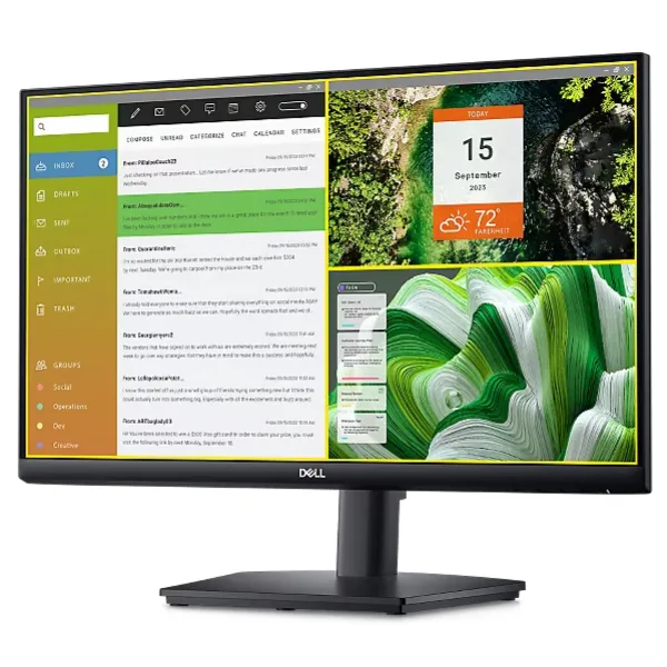 Monitor Dell 23.8-inch E2424HS - VA FHD; 60HZ, 250cd/m2; 5ms; Loa; VGA+DP+HDMI