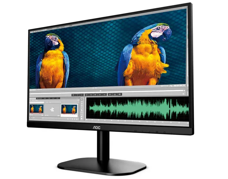 Monitor VA AOC 75Hz 23.8-inch 24B2XHM/74 - 1920x1080; 250cd/m2; 6ms; 20W; D-sub+HDMI