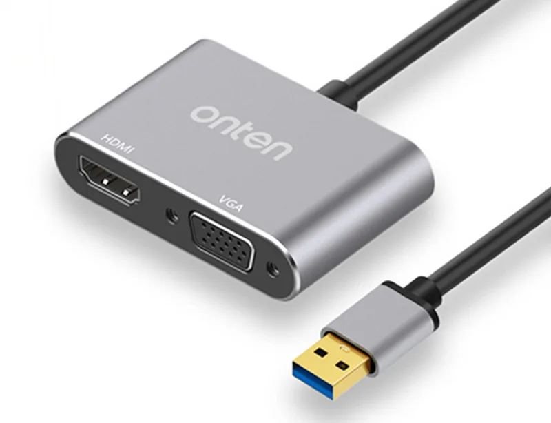 Cáp chuyển đổi USB 3.0 to HDMI +VGA ONTEN OTN 5201B