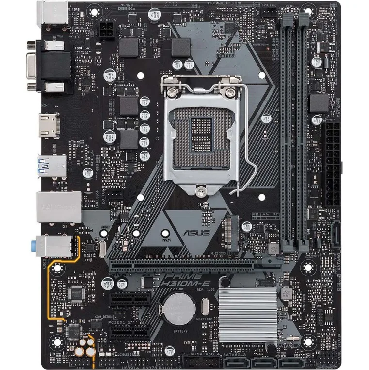 Main Asus Prime H310M-E: Intel H310 SK1151/2xDDR4 2133/1*PCI-e x 16+2*PCI-e/4xSATA 6Gb/s /LAN1000/D-sub, HDMI