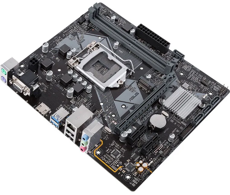 Main Asus Prime H310M-E: Intel H310 SK1151/2xDDR4 2133/1*PCI-e x 16+2*PCI-e/4xSATA 6Gb/s /LAN1000/D-sub, HDMI